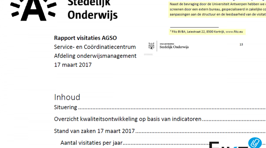 Document Audit Onderwijs Antwerpen