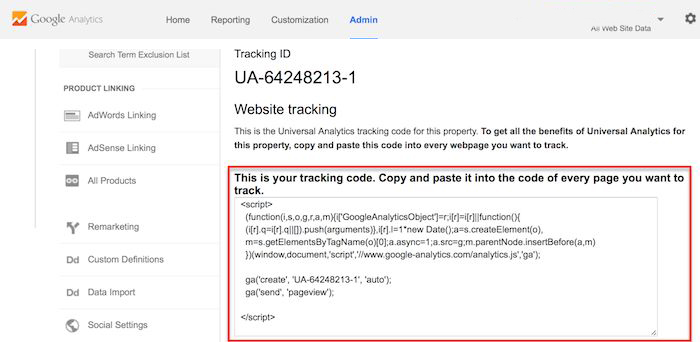 Google Analytics - UA Code GA - tracking code voor website