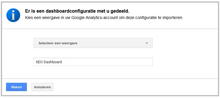 Google Analytics Dashboards delen van rapporten met link